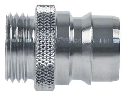 Koblingsstik Messing forkromet Type DN19 Tilslutning 1/2