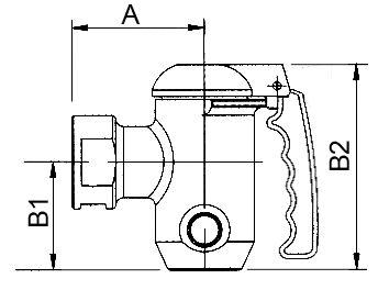 Tømningshane Tilslutning fix IG 1½