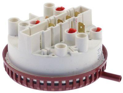 Pressostat Trykområde 28/13  65/50mbar Tilslutning 6mm ø 84mm Tryktilslutning horisontal