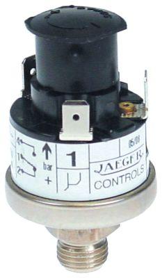 Pressostat Tilslutning Fladstik 6,3 mm Tryktilslutning vertikal Dampregulering