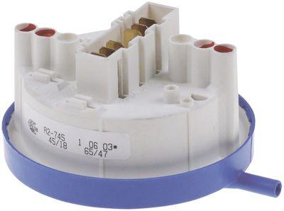 Pressostat Trykområde 45/18  65/47mbar Tilslutning 6mm ø 79mm 2 trykområder Spuleteknik