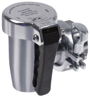 Tømningshane Messing forkromet konisk tætnende A 85mm B 50mm 1 1/4