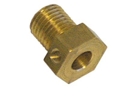 screw connection thread M14x1.5 for pipe ø 8,5mmH 23mm brass for heating element WS 19