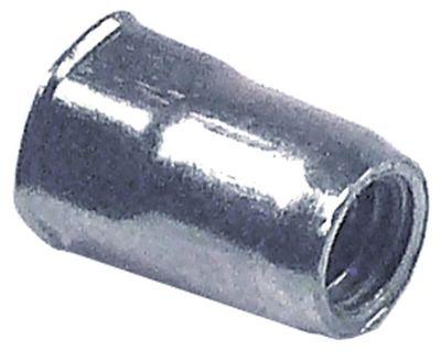 Nittemøtrik Gevind M5 CNS L 12mm DN 7mm VPE 1Stk.