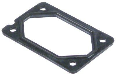 Pakning L 87mm B 57mm Hul ø 6mm LA 70/40mm 4 Huller Materialestyrke 3mm passer til CONVOTHERM