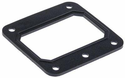 Pakning L 86mm B 82mm Hul ø 6mm LA 66mm 5 Huller Gummi Materialestyrke 3mm Dykkevarmeelement