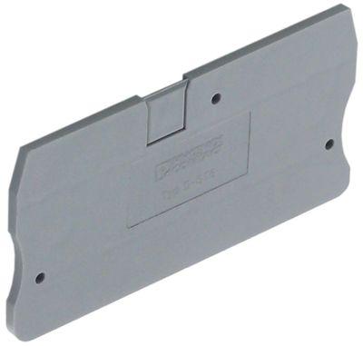 Skilleplade til rækkeklemme L 69,5mm B 2,2mm H 36mm PHOENIX CONTACT D-ST6