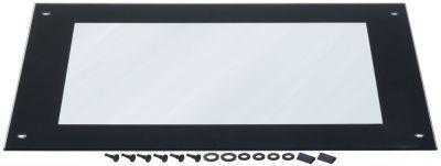 Glasrude H 4mm L 560mm B 424mm med tilbehør udvendig til model RX-424