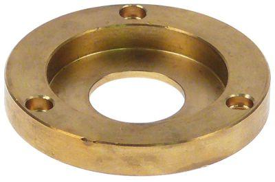 Flange Messing UD ø 56mm Materialestyrke 8mm til ventilatormotor Indv.-ø 1 38mm Indv.-ø 2 20mm