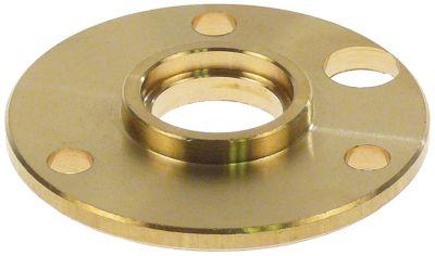 Flange Messing UD ø 60mm Materialestyrke 4mm til ventilatormotor Indv.-ø 1 215mm