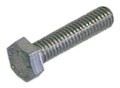 Sekskantskrue DIN 933 / ISO 4017 Gevind M4 CNS SW 7 Gevind L 10mm VPE 20 Stk.
