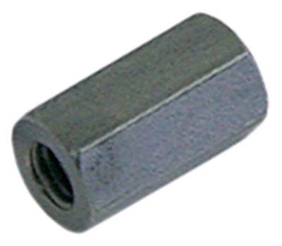 Lang møtrik Gevind M8 CNS L 24mm SW 13 DIN/ISO DIN 6334 VPE 10Stk.