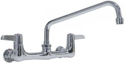 Vægbatteri GEV Serie CLASSIC AMERICAN Style Armatur Væg Keramikoverdel Udløbslængde 260mm