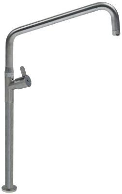 Vandhane til vask eller bord INOX Håndtag Keramikoverdel 3/4