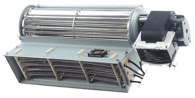 Tværstrømsventilator 17W 230V Motor venstre Valse ø 60mm Valse L 180mm med temperaturbegrænser