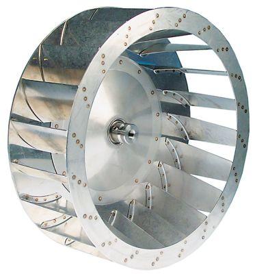 Ventilatorhjul H1 135mm H2 54mm D1 ø 400mm D2 ø 12mm D3 ø 18mm Skovle 20