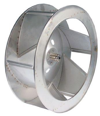 Ventilatorhjul H1 155mm H2 51mm H3 39mm D1 ø 440mm D2 ø 10mm D3 ø 16mm Skovle 6