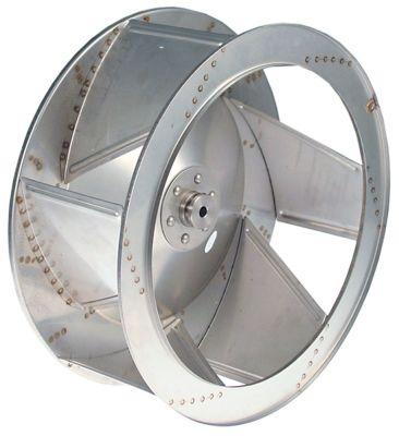 Ventilatorhjul H1 135mm H2 375mm D1 ø 350mm D2 ø 10mm D3 ø 10mm Skovle 6