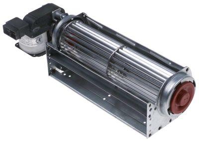 Tværstrømsventilator 26W 230V Motor højre Valse ø 45mm Valse L 180mm -30 til +100°C