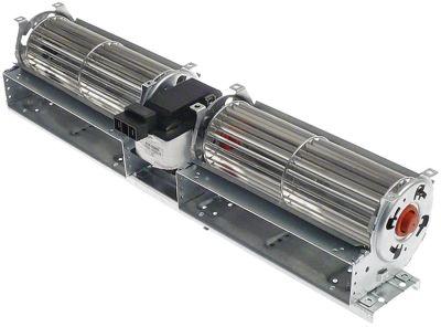 Tværstrømsventilator 36W 230V Motor midten Valse ø 60mm Valse L 2x180mm Tilslutning 200