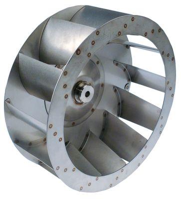 Ventilatorhjul H1 125mm H2 37mm D1 ø 350mm D2 ø 13mm D3 ø 165mm Skovle 12