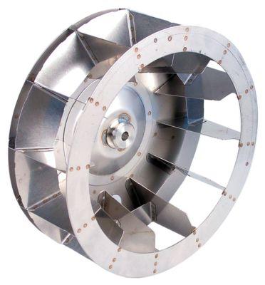 Ventilatorhjul H1 125mm H2 37mm D1 ø 350mm D2 ø 13mm D3 ø 16mm Skovle 12