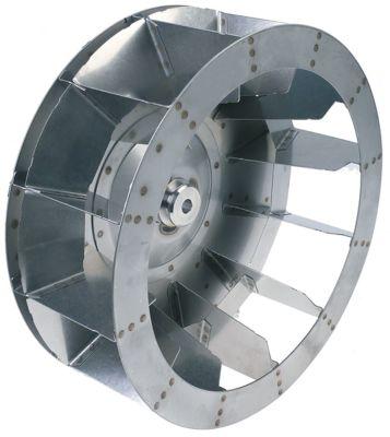 Ventilatorhjul H1 135mm H2 45mm D1 ø 350mm D2 ø 13mm D3 ø 16mm Skovle 12