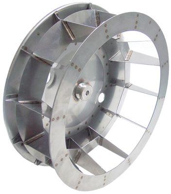 Ventilatorhjul H1 155mm H2 45mm D1 ø 450mm D2 ø 135mm D3 ø 17mm Skovle 12