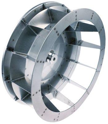 Ventilatorhjul H1 165mm H2 45mm D1 ø 450mm D2 ø 14mm D3 ø 17mm Skovle 12