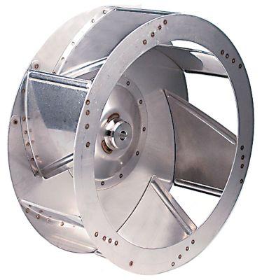 Ventilatorhjul H1 127mm H2 37mm D1 ø 350mm D2 ø 13mm D3 ø 16mm Skovle 6