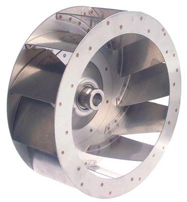 Ventilatorhjul H1 100mm H2 45mm D1 ø 270mm D2 ø 195mm D3 ø 23mm Skovle 12