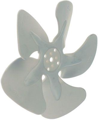 Ventilatorhjul Plastik ø 154mm B 34mm Ventilatorhjulfastgørelse 254mm suger