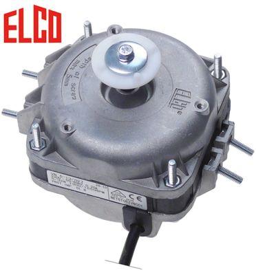 Ventilatormotor ELCO 5W 230V 1300/1550o/min Tilslutning Kabel 500mm Leje Glideleje Serie