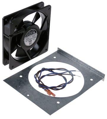 Aksialventilator 230VAC 14/16W L 119mm B 119mm H 25mm Leje Kugleleje Tilslutning Fladstik 6,3 mm