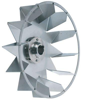 Ventilatorhjul H1 40mm H2 16mm D1 ø 160mm D2 ø 16mm D3 ø 16mm Skovle 12