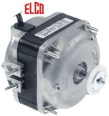 Ventilatormotor ELCO 16W 230V 1300/1550o/min Tilslutning Kabel 500mm Leje Glideleje