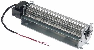 Tværstrømsventilator 42W 230V Motor højre Valse ø 60mm Valse L 300mm Tilslutning Kabel