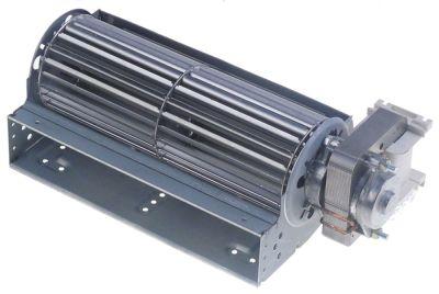 Tværstrømsventilator 22-26W 230V Motor venstre Valse ø 60mm Valse L 180mm Tilslutning F 6,3