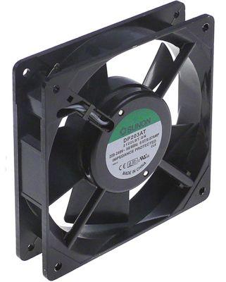 Aksialventilator 230VAC 14W L 119mm B 119mm H 25mm Leje Kugleleje Tilslutning Fladstik 2,8mm 50-