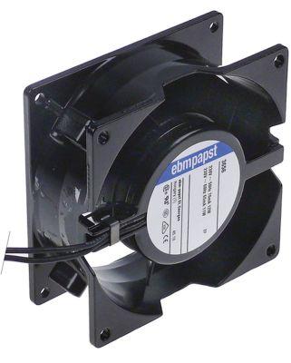 Aksialventilator 230VAC 12W L 92mm B 92mm H 38mm Leje Kugleleje Tilslutning Kabel 310mm ebm-papst
