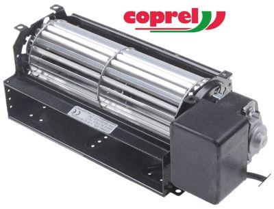 Tværstrømsventilator 25W Motor venstre Valse ø 60mm Valse L 180mm -10 til +60°C