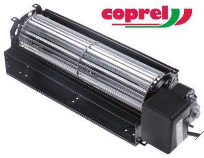 Tværstrømsventilator 25W Motor venstre Valse ø 60mm Valse L 240mm -10 til +60°C