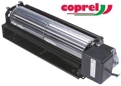 Tværstrømsventilator 33W Motor venstre Valse ø 60mm Valse L 270mm -10 til +60°C