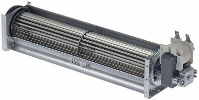 Tværstrømsventilator 15W 230V Motor venstre Valse ø 40mm Valse L 250mm 0 til +60°C