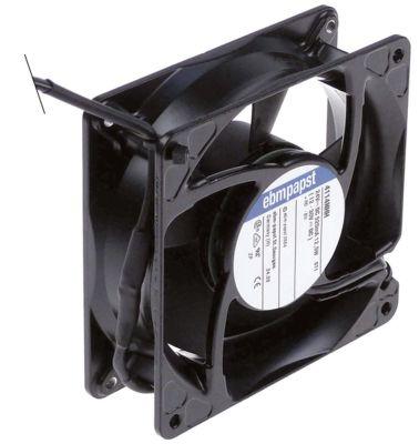 Aksialventilator 24VDC 125W L 119mm B 119mm H 38mm Leje Kugleleje Tilslutning Kabel 1500mm ebm-p