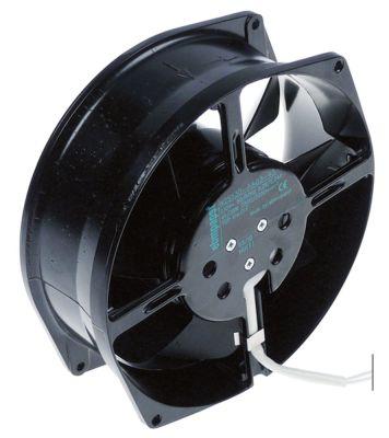 Aksialventilator 230VAC 38/41W L 172mm B 150mm H 55mm Leje Kugleleje Tilslutning Kabel 350mm