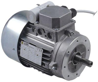 Motor 230V 750W Faser 1 ø 180mm H 220mm Hul ø 7mm BA 44mm Type MM90S6 CSM 50Hz Aksel ø 18mm