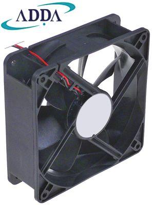 Aksialventilator 24VDC 92W L 120mm B 120mm H 38mm Leje Kugleleje Tilslutning Kabel 300mm ADDA