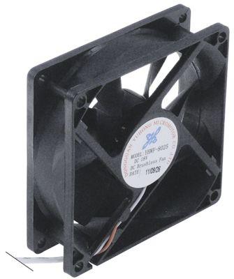 Aksialventilator 18VDC 18W L 80mm B 80mm H 25mm Tilslutning kodet stik Kabellængde 300mm