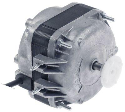 Ventilatormotor ELCO 10W 230V 1300/1550o/min Tilslutning Kabel 500mm Leje Kugleleje L1 49mm